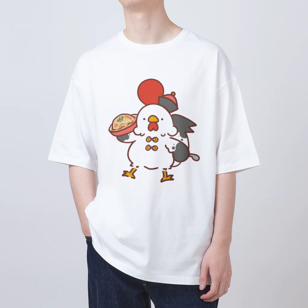 サクラ春のにわとり天津飯 Oversized T-Shirt