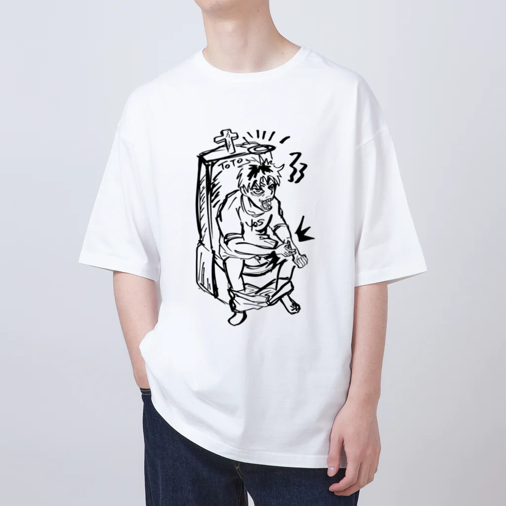 JINPIN (仁品)の正しいトイレの使い方 オーバーサイズTシャツ