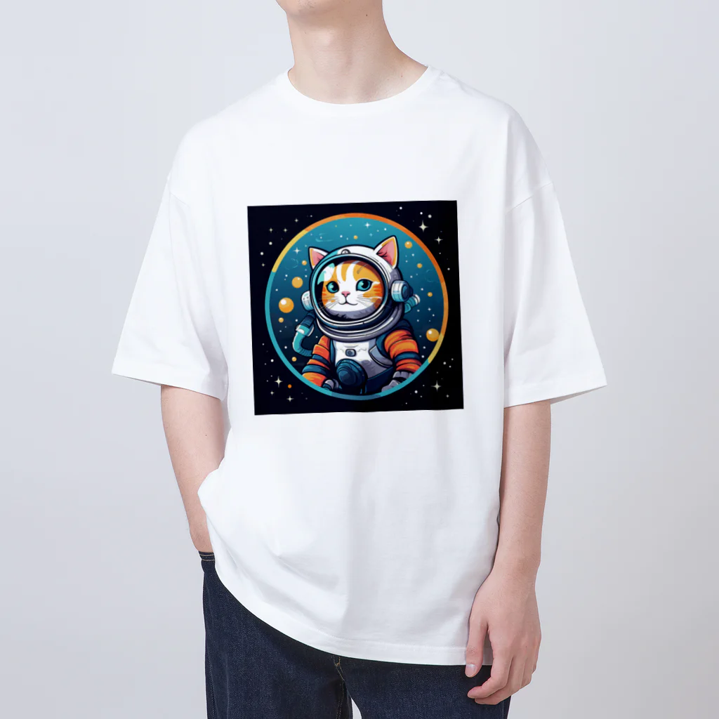 スペースキャットコレクションのコスモキャット オーバーサイズTシャツ