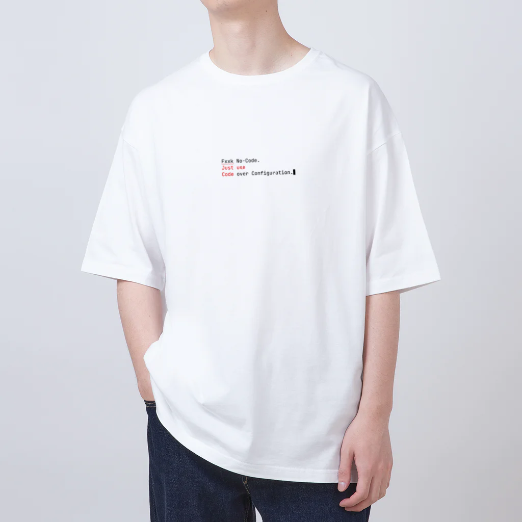 sudoCitrusのCode over Configuration（淡色） Oversized T-Shirt