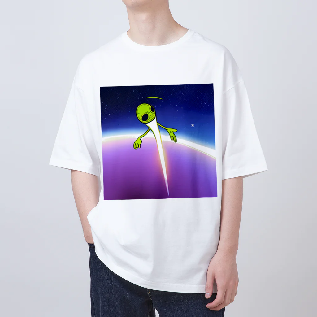 献血するドラキュラの宇宙人シリーズ オーバーサイズTシャツ