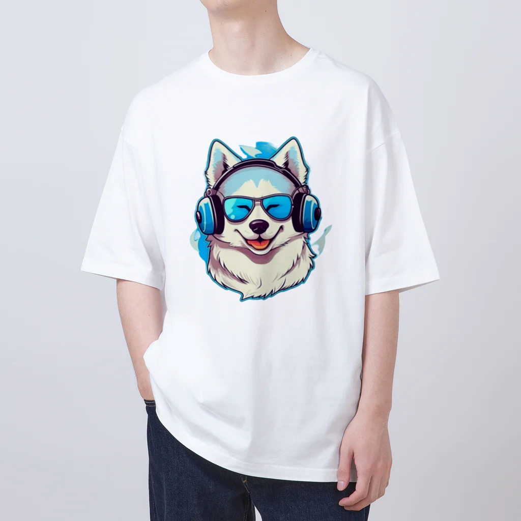 dogsdream8246の夏楽ハスキー オーバーサイズTシャツ