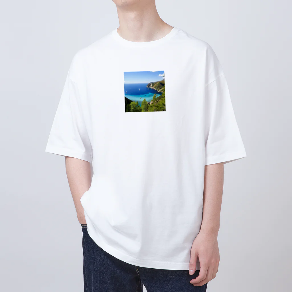 山田　太郎の海辺で　ゆったり　バカンス オーバーサイズTシャツ