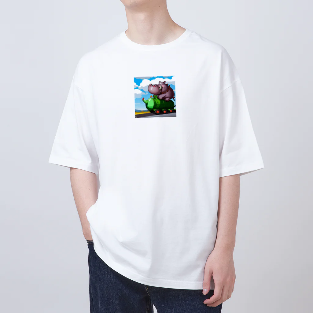 hippo-fanのカバのhippo君 Oversized T-Shirt