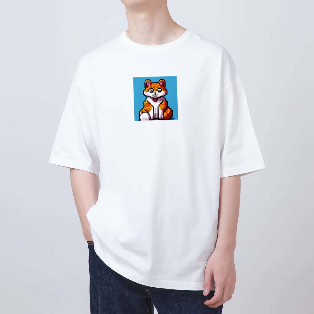 てっきんマンのドット絵ねこくん オーバーサイズTシャツ