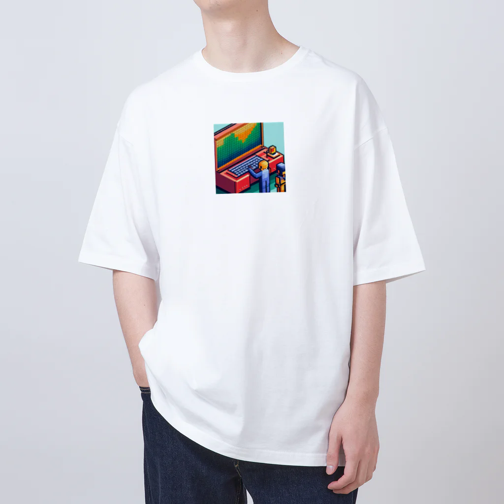 yorozuya4628のドットエンジニア ミニフィグ Oversized T-Shirt