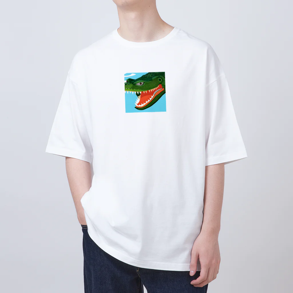 sasamakoのワニワニ オーバーサイズTシャツ