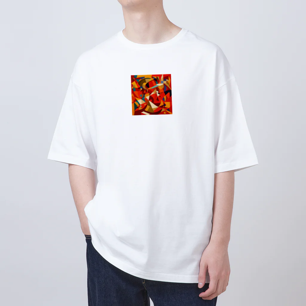 sagimoriの唐辛子アート オーバーサイズTシャツ