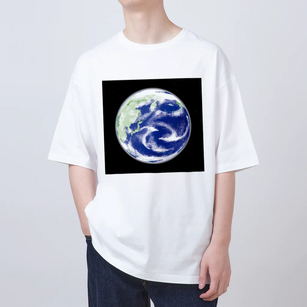 soundmobuの地球と星たち オーバーサイズTシャツ