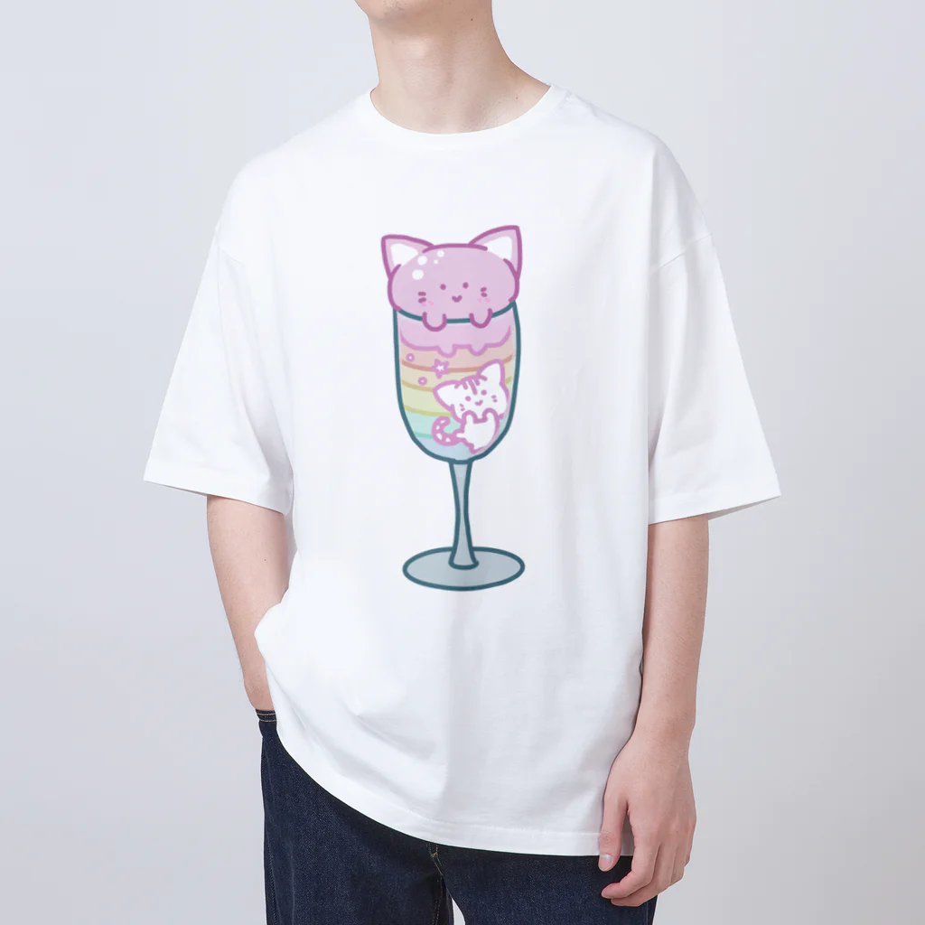 はるもちの猫パフェ Oversized T-Shirt