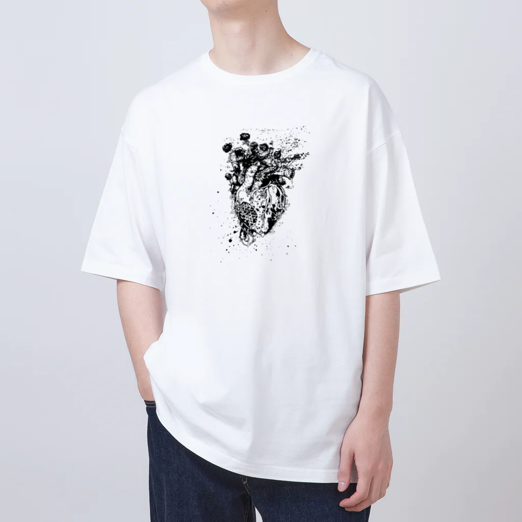 osikatsu-zpのハート Oversized T-Shirt