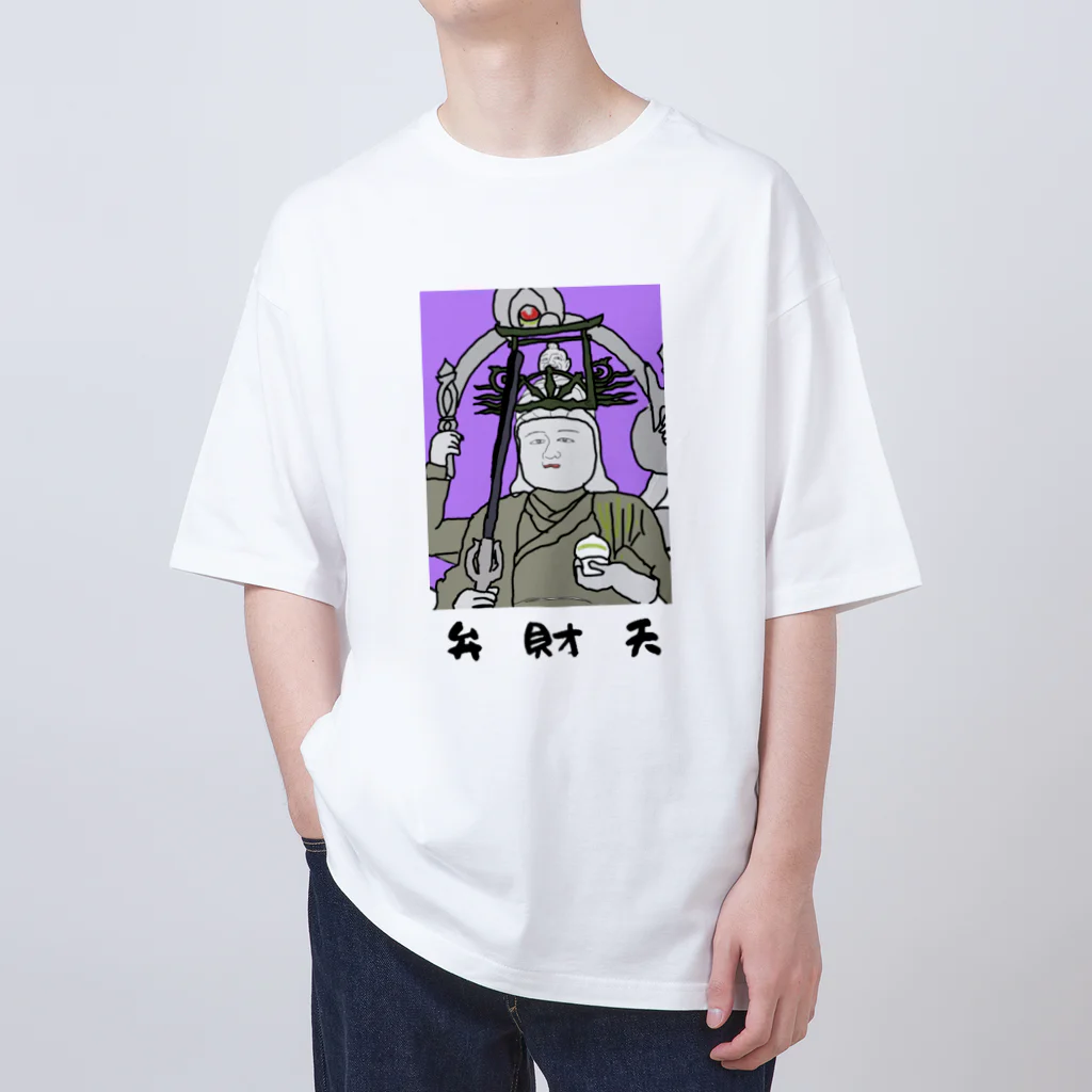 kazu_gの弁財天（切抜きロゴ/淡色グッズ用） オーバーサイズTシャツ