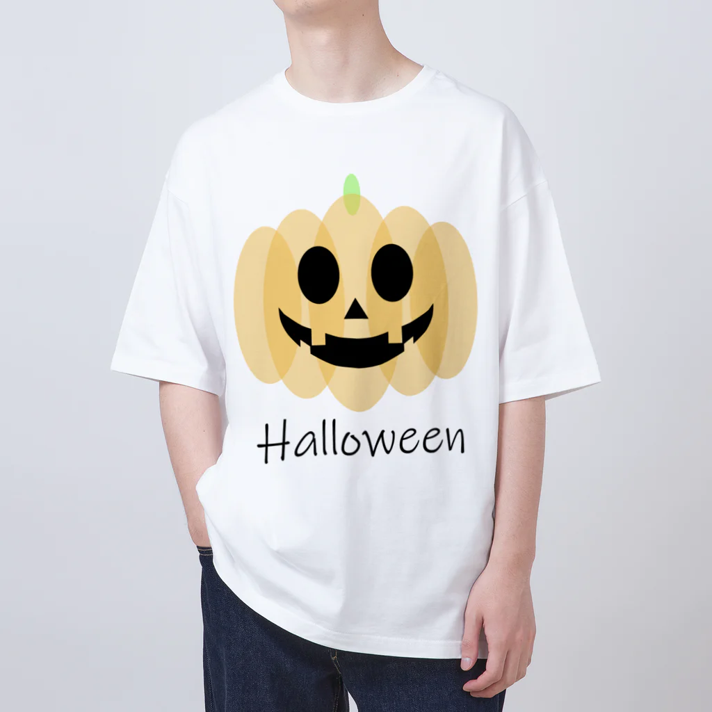 やし油のハロウィンかぼちゃ オーバーサイズTシャツ