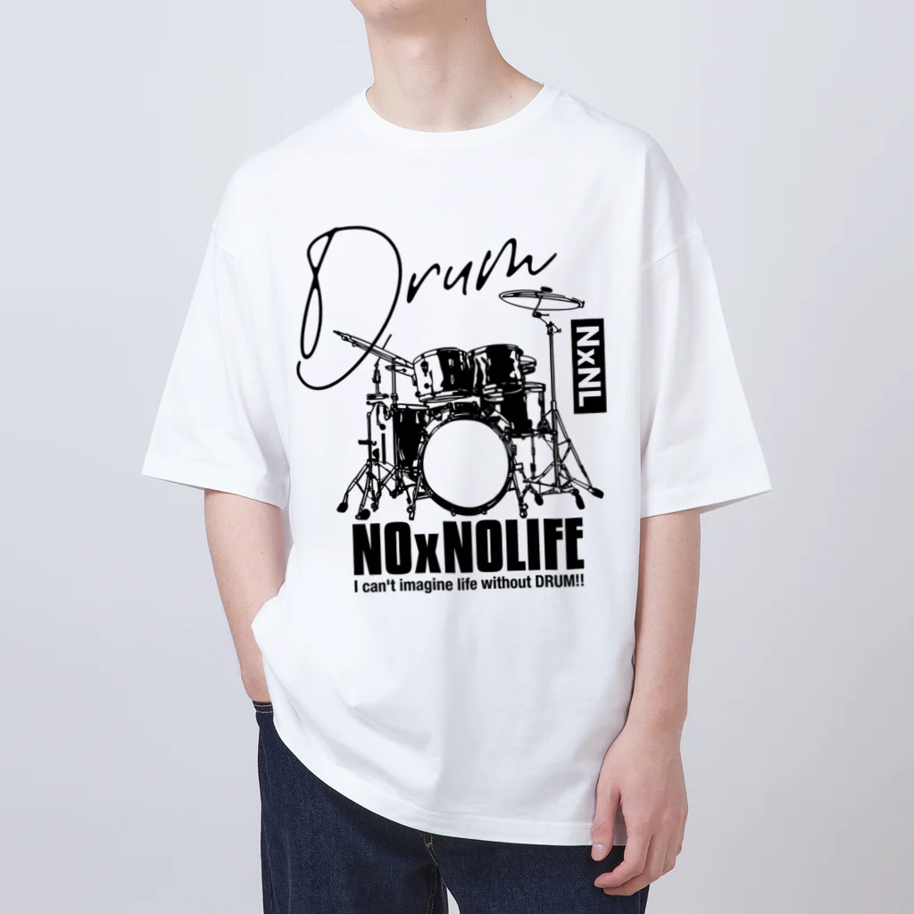 NxNLのNo DRUM No Life オーバーサイズTシャツ