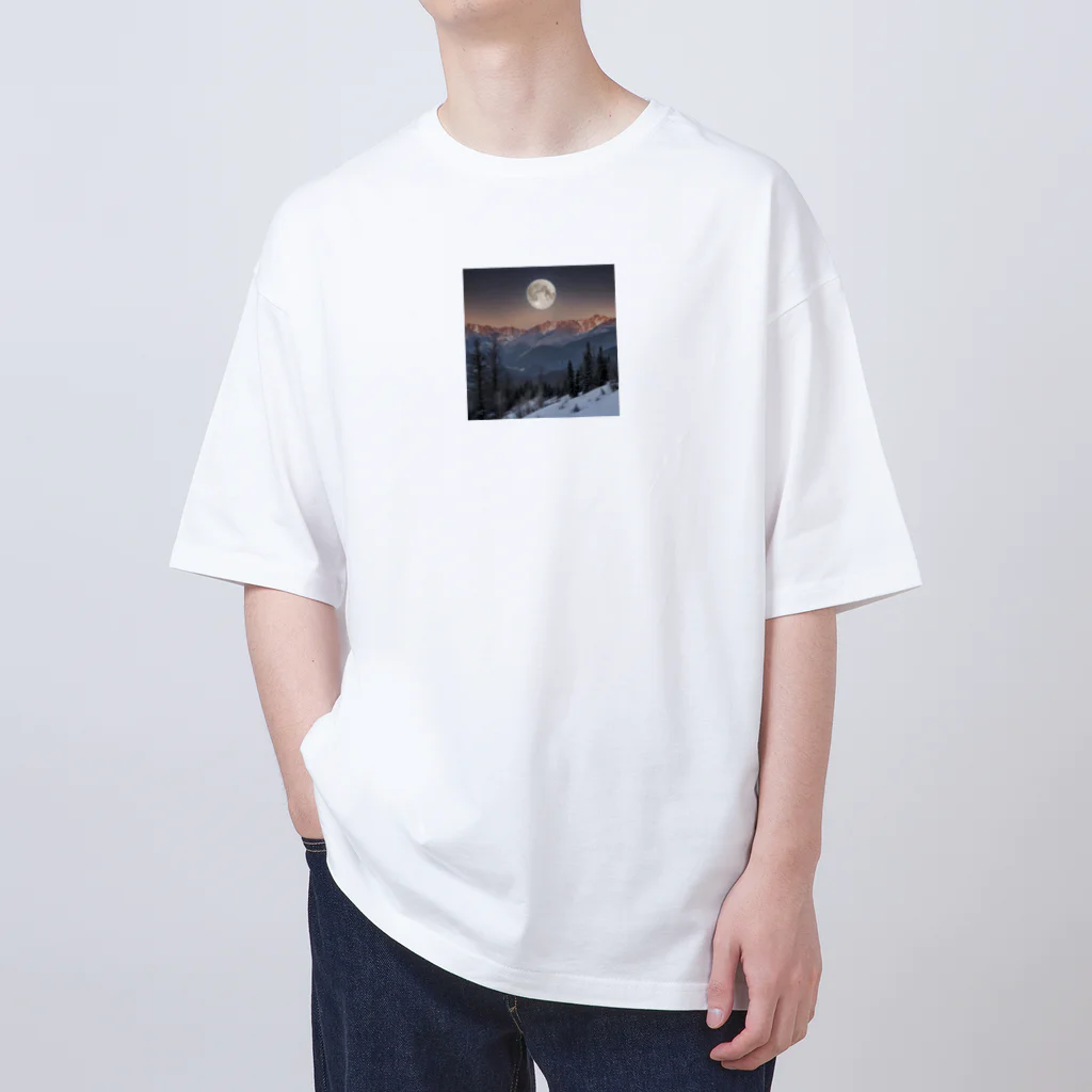 やすてぃの山から昇る月 Oversized T-Shirt