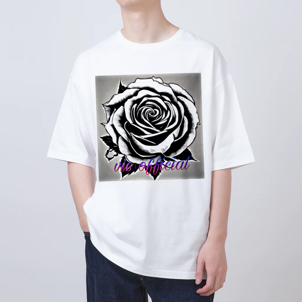 vieのBLACK_rose オーバーサイズTシャツ