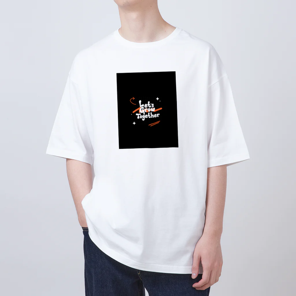 yusaki55maikingのアブストラクトタイポグラフィ Tシャツ Oversized T-Shirt