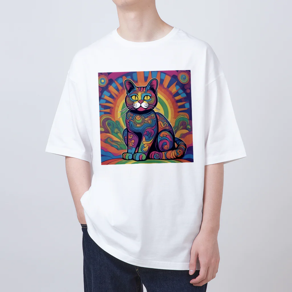 horoscope の招き猫 オーバーサイズTシャツ