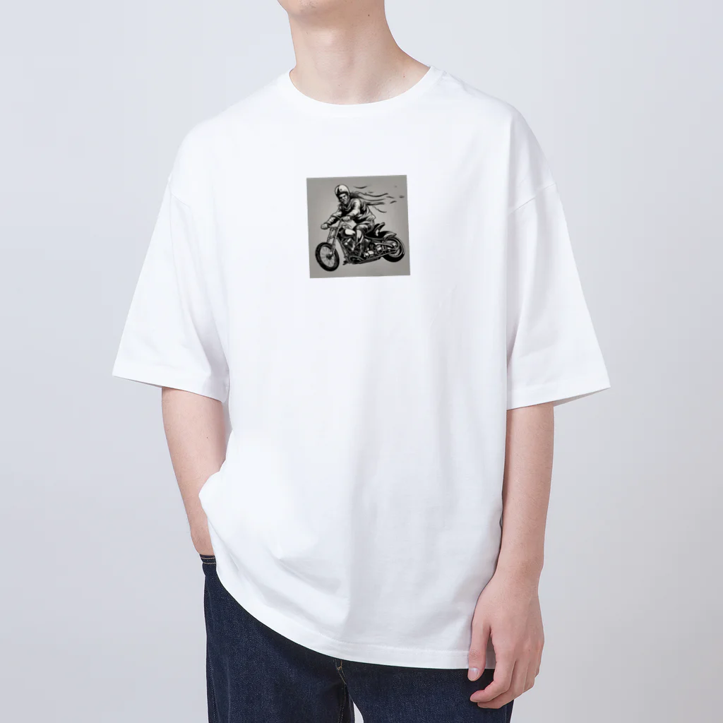 oi_0806のバイクチョッパー走ってる姿渋い Oversized T-Shirt