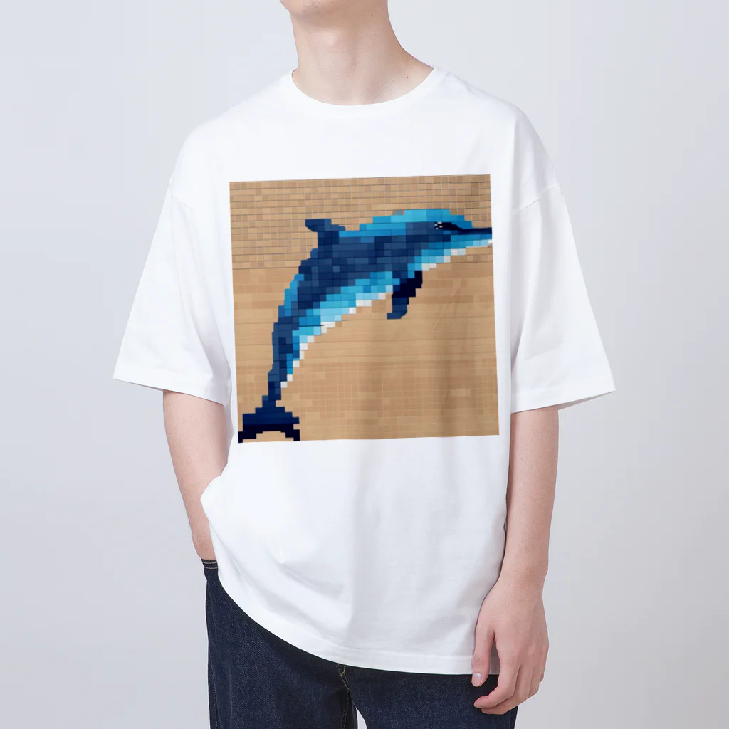 和み庵のドット絵　イルカ Oversized T-Shirt