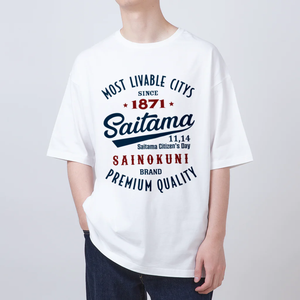 kg_shopのSaitama -Vintage- (淡色Tシャツ専用) Oversized T-Shirt