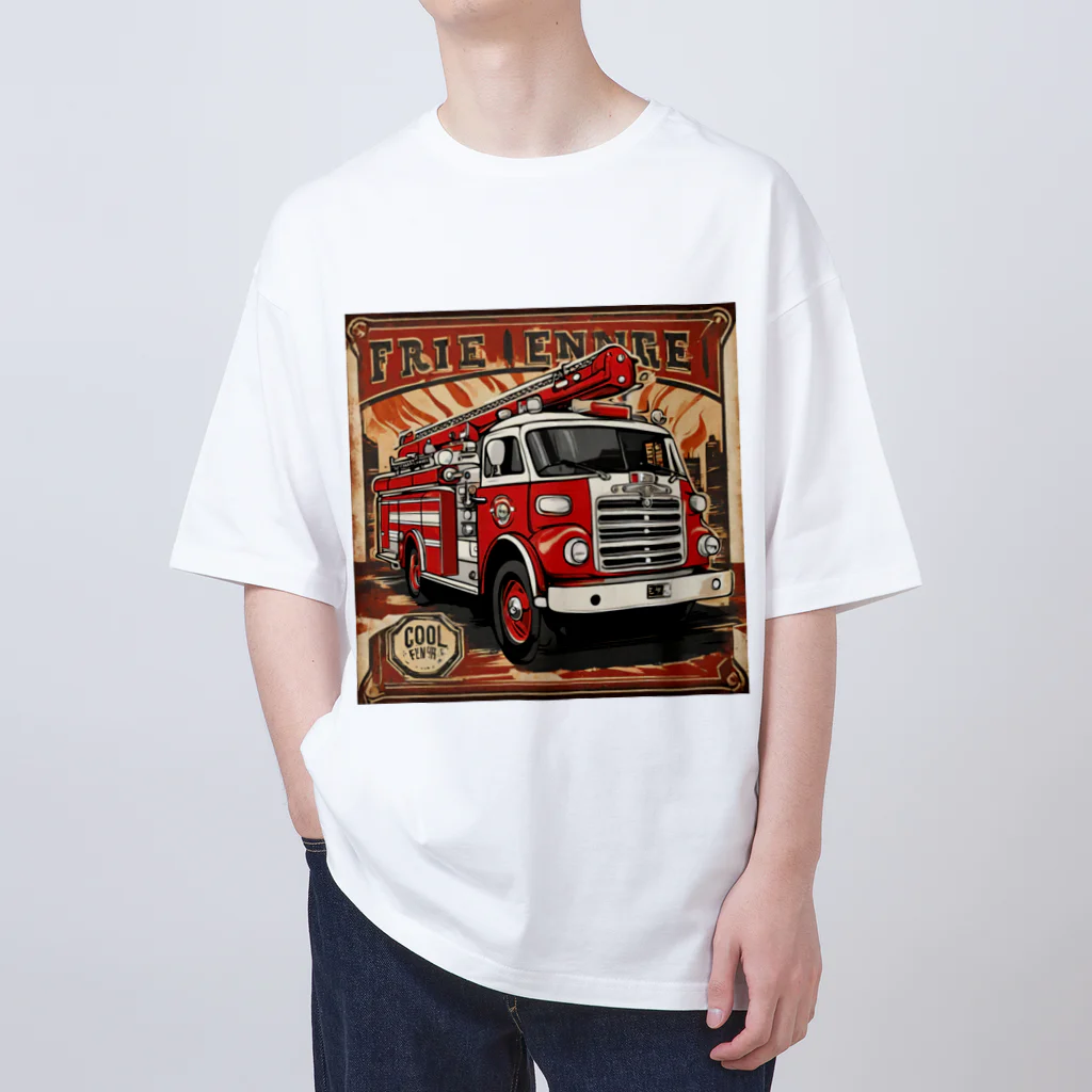 ビッグスマイルライフの消防車　cool Oversized T-Shirt