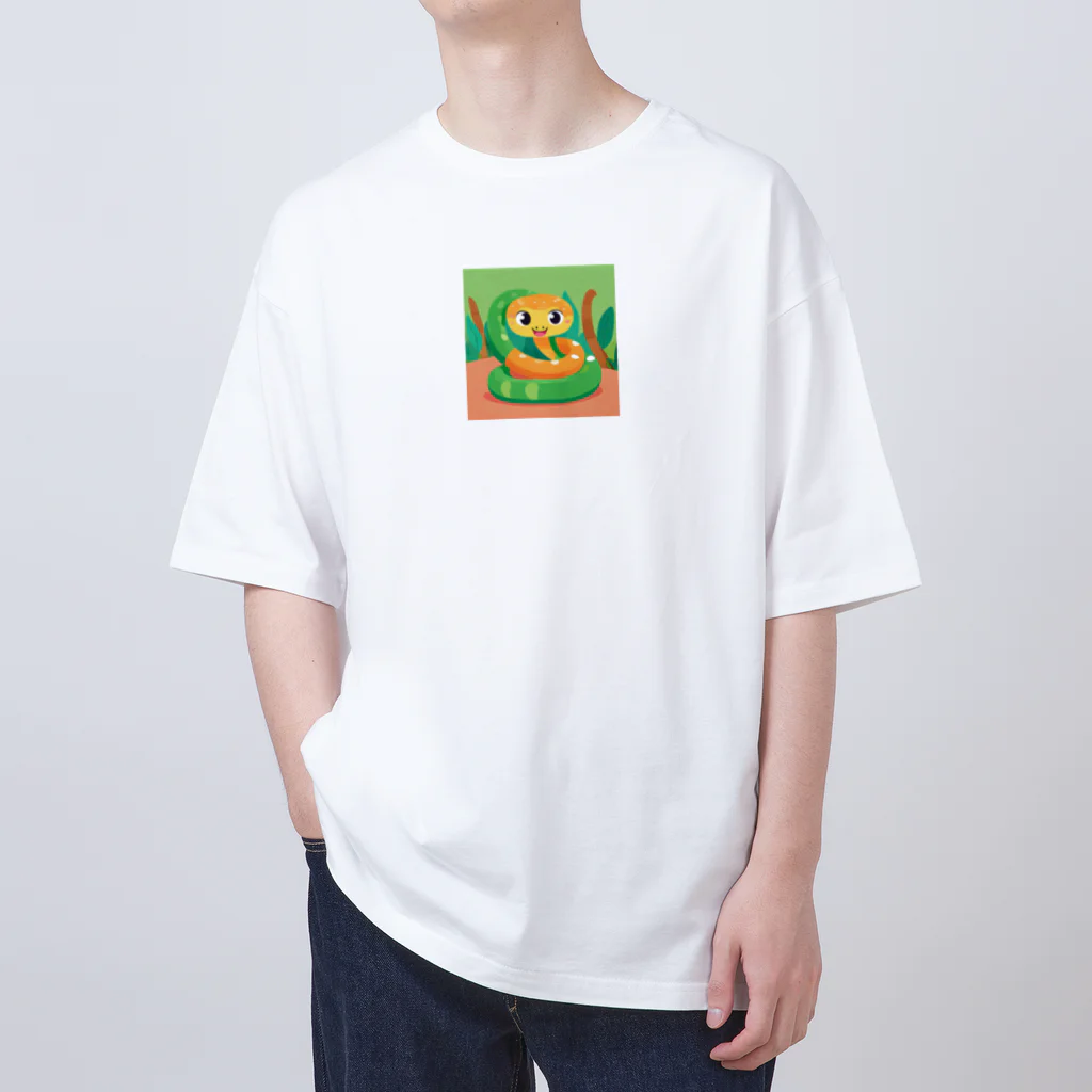 FUNIFUNIのかわいいヘビちゃん Oversized T-Shirt