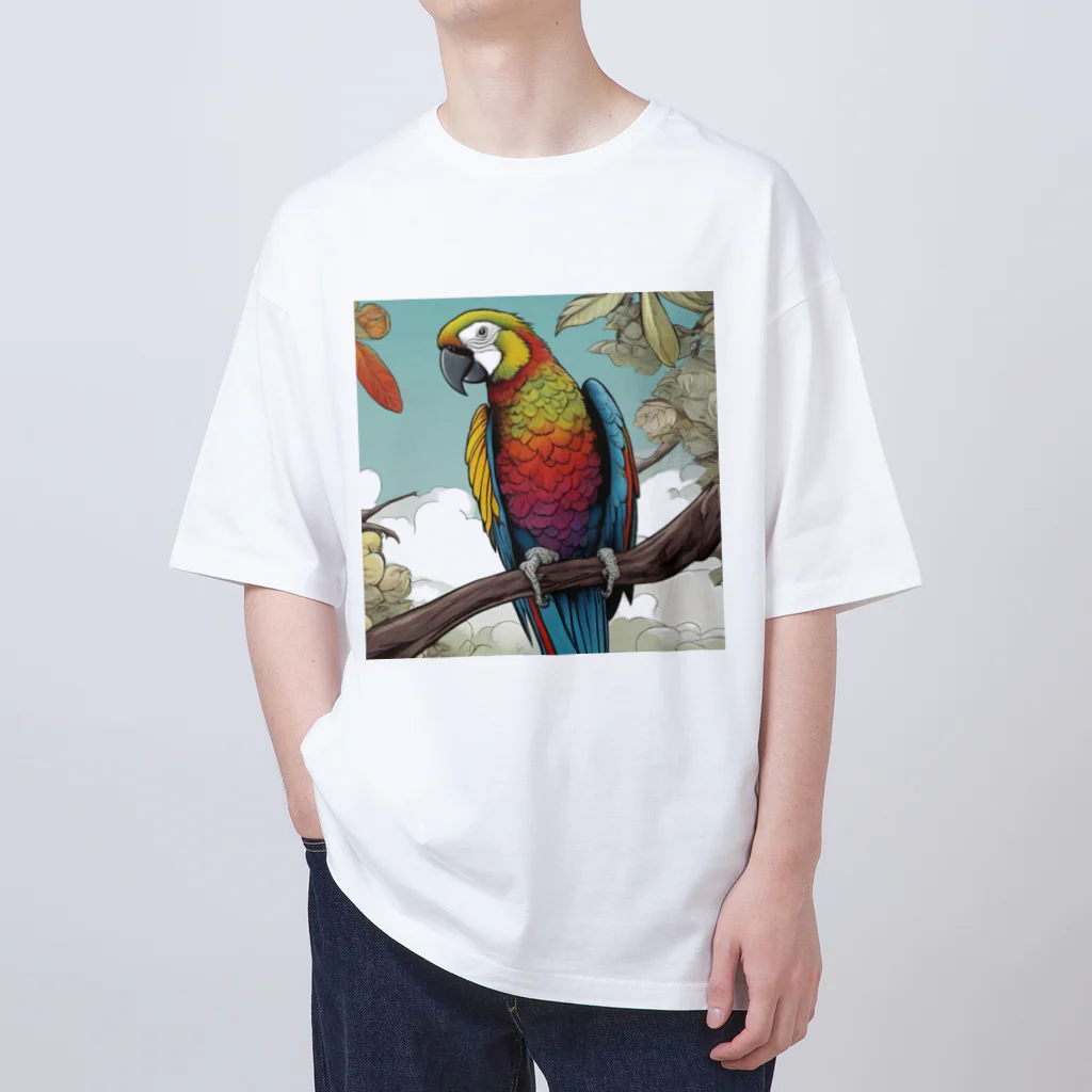 GOLAEのkarafurインコ オーバーサイズTシャツ