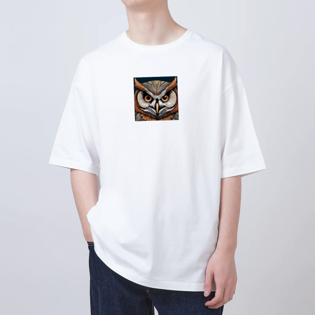 kstm_comのフクロウくんグッズ オーバーサイズTシャツ