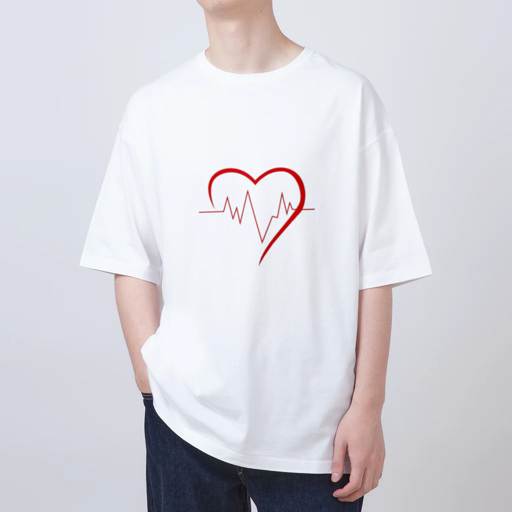 599245の心拍数heart オーバーサイズTシャツ