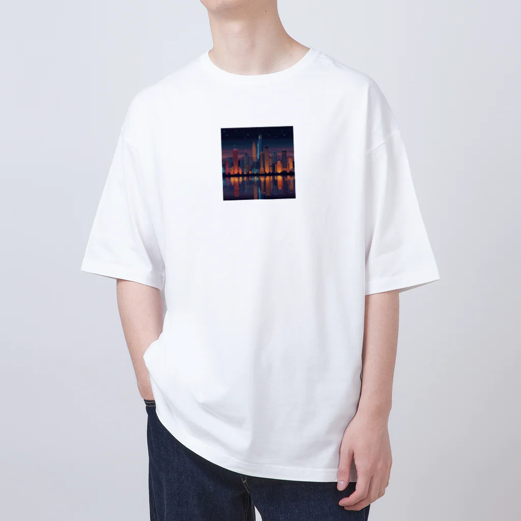 pinopiyo08の夜景 オーバーサイズTシャツ