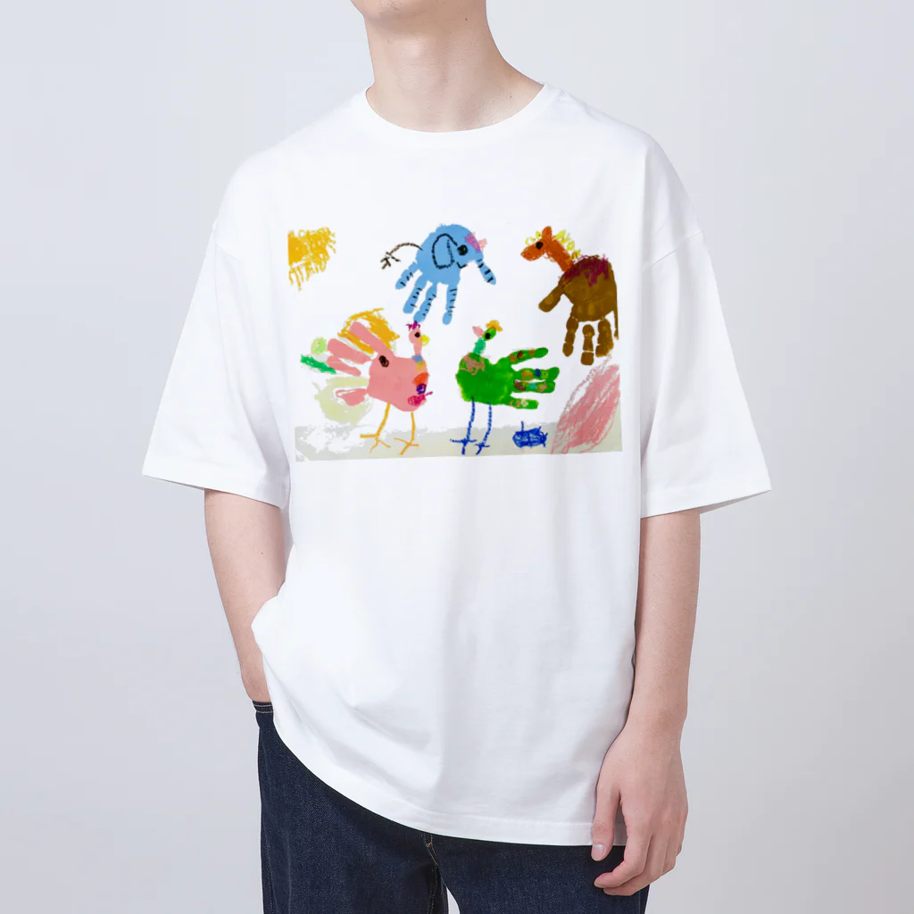 おててのどうぶつえんのおててのどうぶつえん Oversized T-Shirt