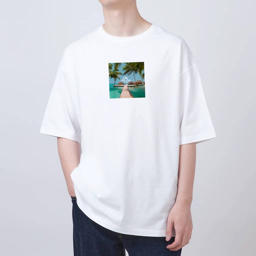 Totally-Fascinatingのモルディブビーチバンガロー Oversized T-Shirt