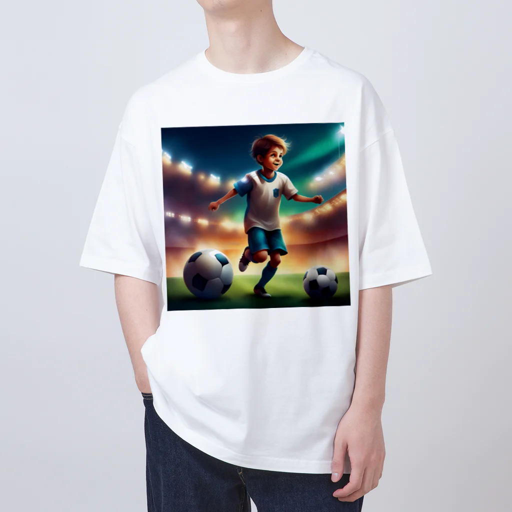 Uchi19のサッカー小僧 オーバーサイズTシャツ