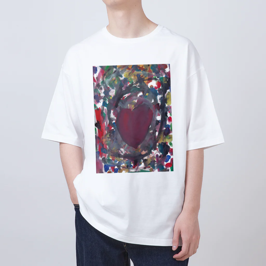 GoodWoodDaddyのGoodWoodDaddy　心デザイン Oversized T-Shirt