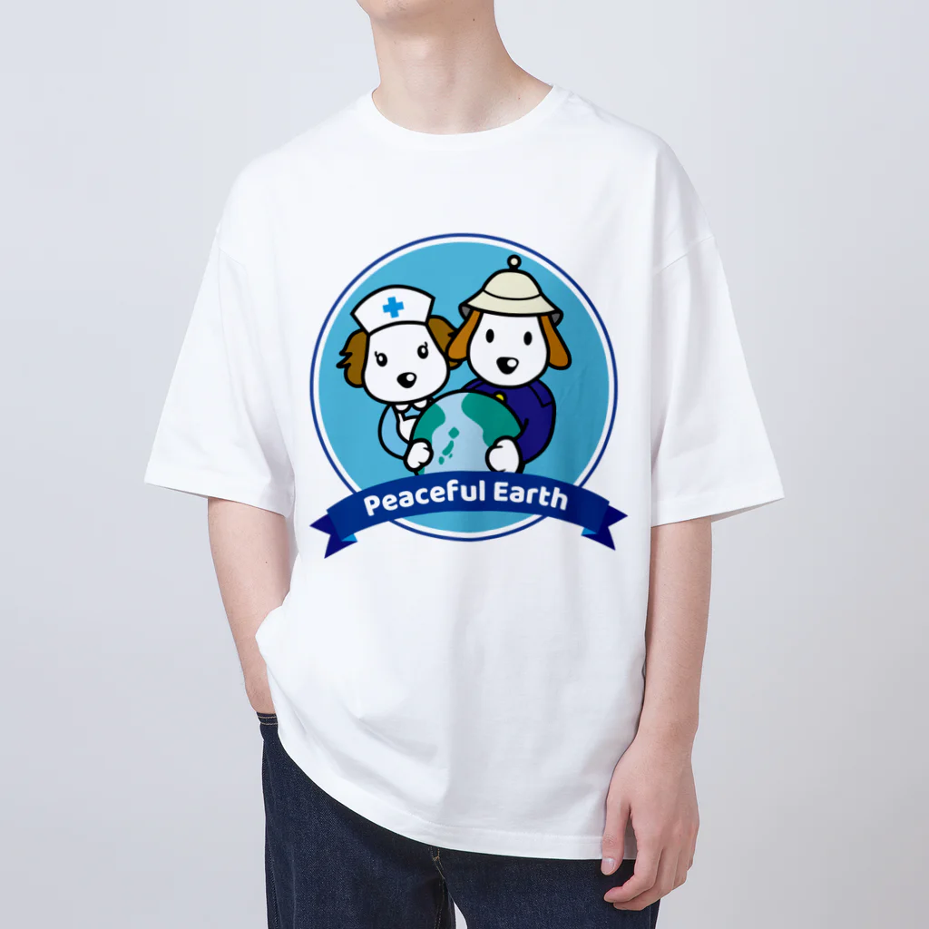 Link Creation online SHOPのPeaceful Earth オーバーサイズTシャツ