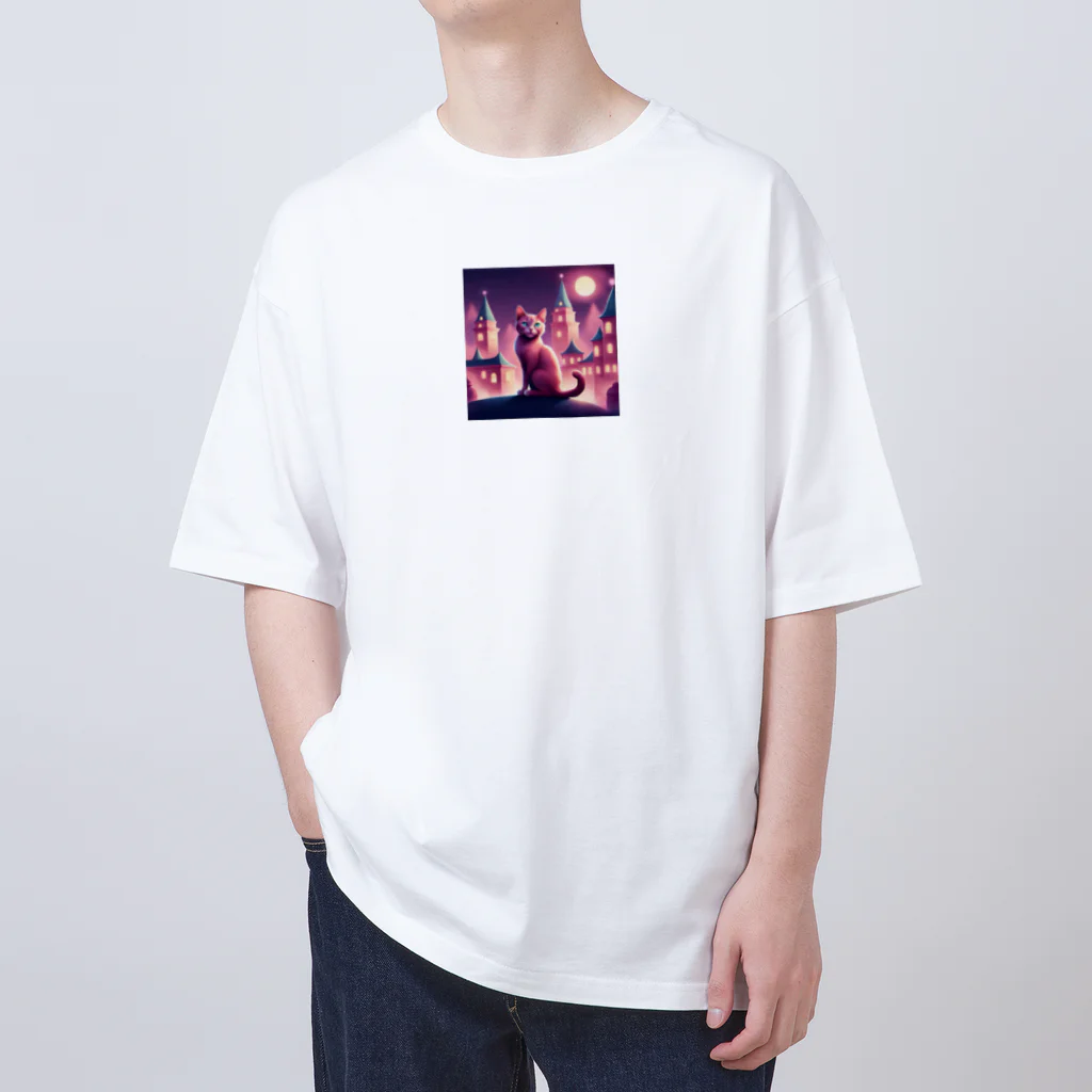 etwoshopのMoonlit Catwalk Oversized T-Shirt