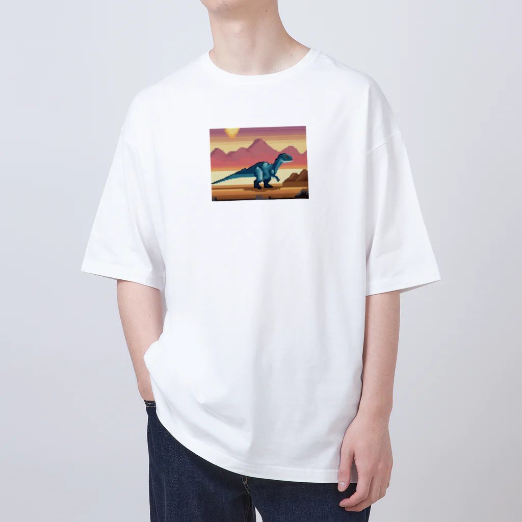 iikyanの恐竜㊺　マジュンガサウルス Oversized T-Shirt