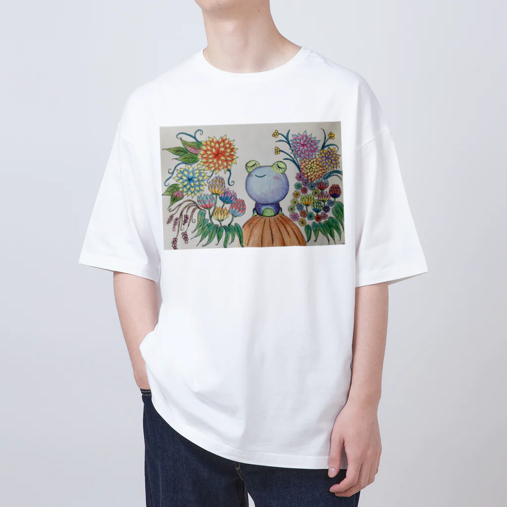 suuのカラフルかえる オーバーサイズTシャツ