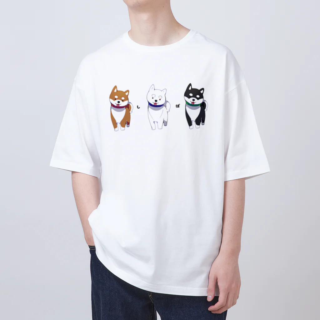 リキの3色柴犬 オーバーサイズTシャツ