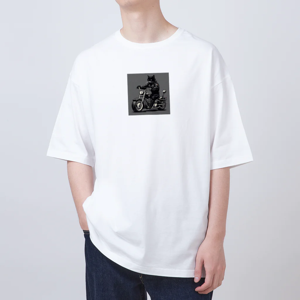 zkunmamaのワイルド黒猫 Oversized T-Shirt