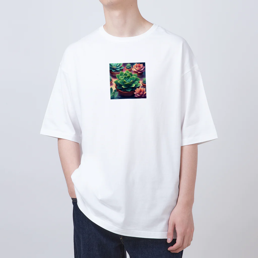 matu0の多肉植物のある暮らし Oversized T-Shirt