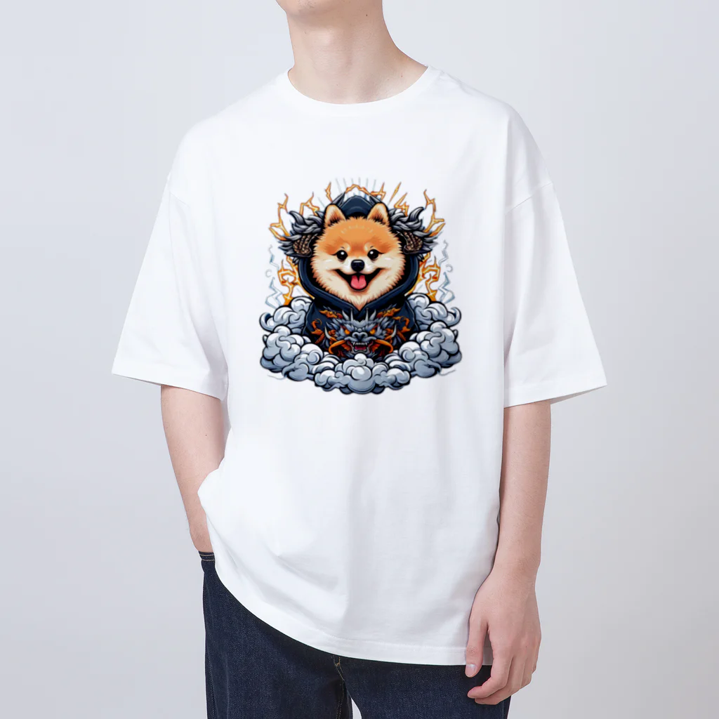 Pom-Dog'sのポメドラゴン Oversized T-Shirt