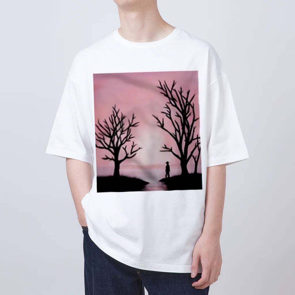 YOKAZE KASUMIの鮮やかなピンクが背景のかわカッコイイグッズ！ Oversized T-Shirt