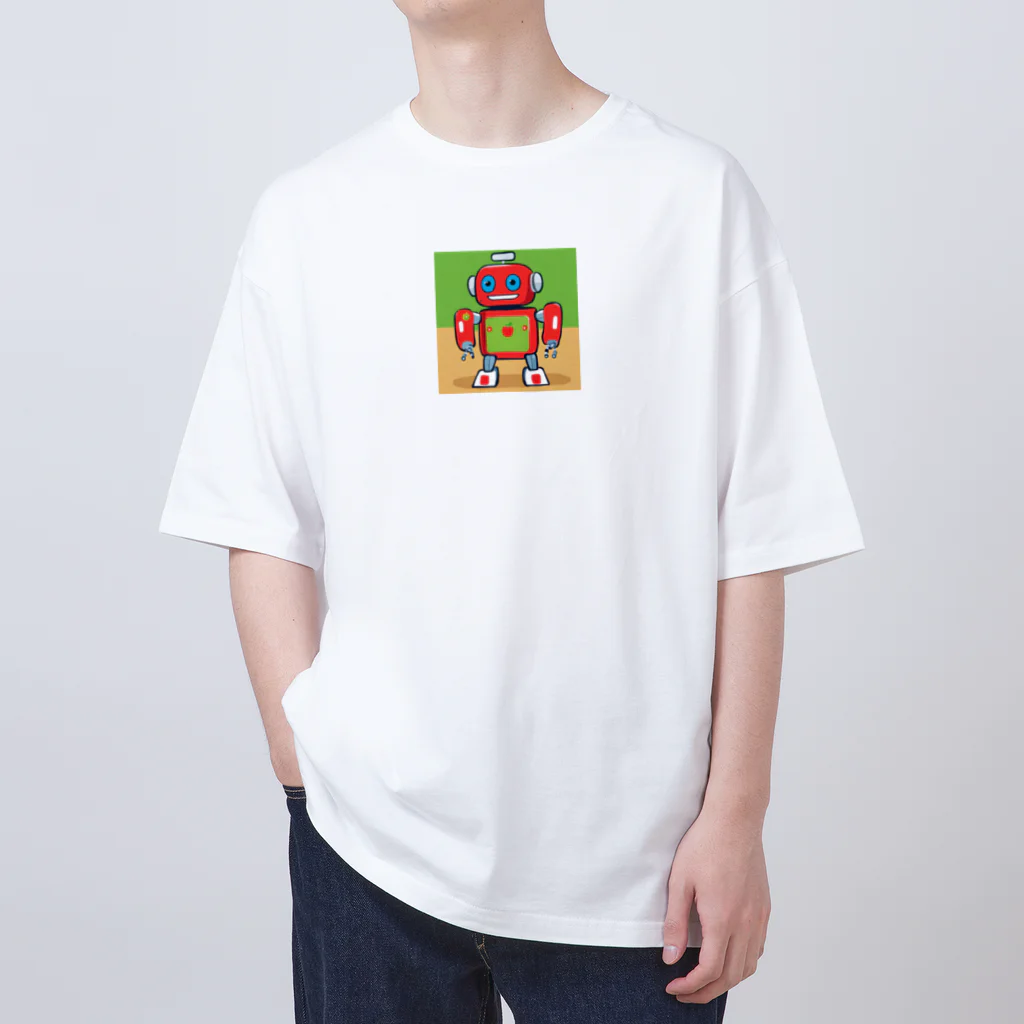 pepe55の青森　 "津軽のりんごガードロボット" オーバーサイズTシャツ