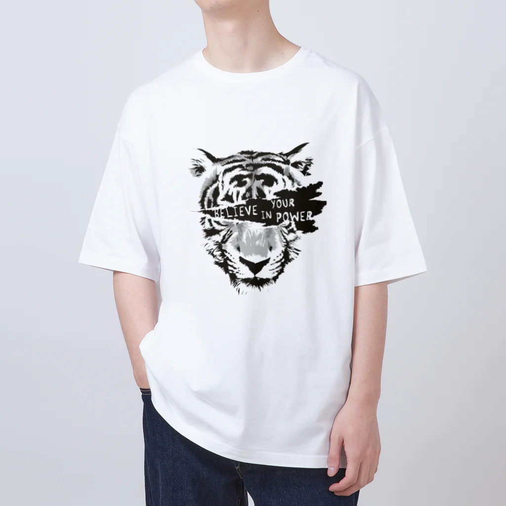 シャシャキオリジナルの脱走中の虎さん Oversized T-Shirt