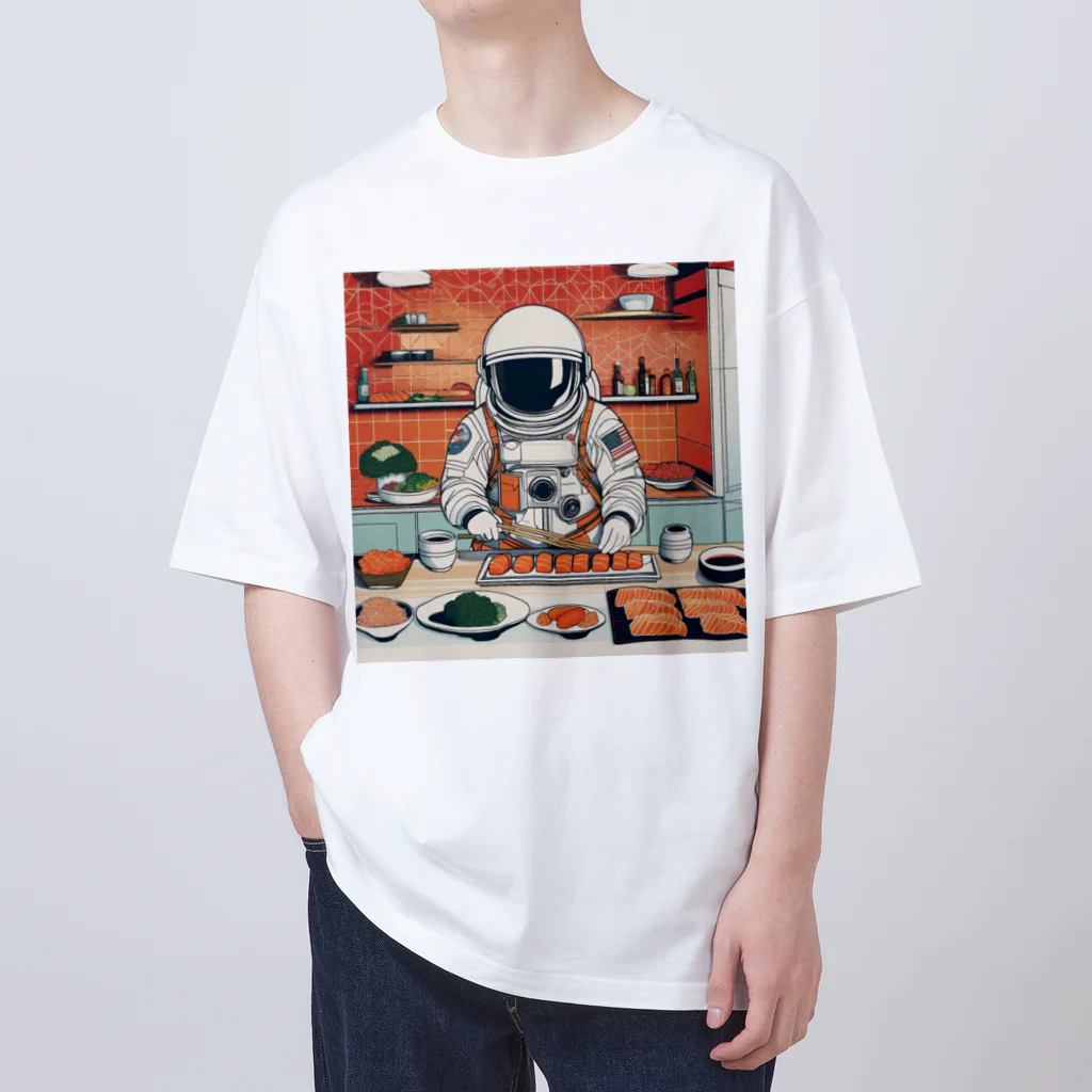 宇宙開発デザイン科のスペースクッキング 寿司編 Oversized T-Shirt