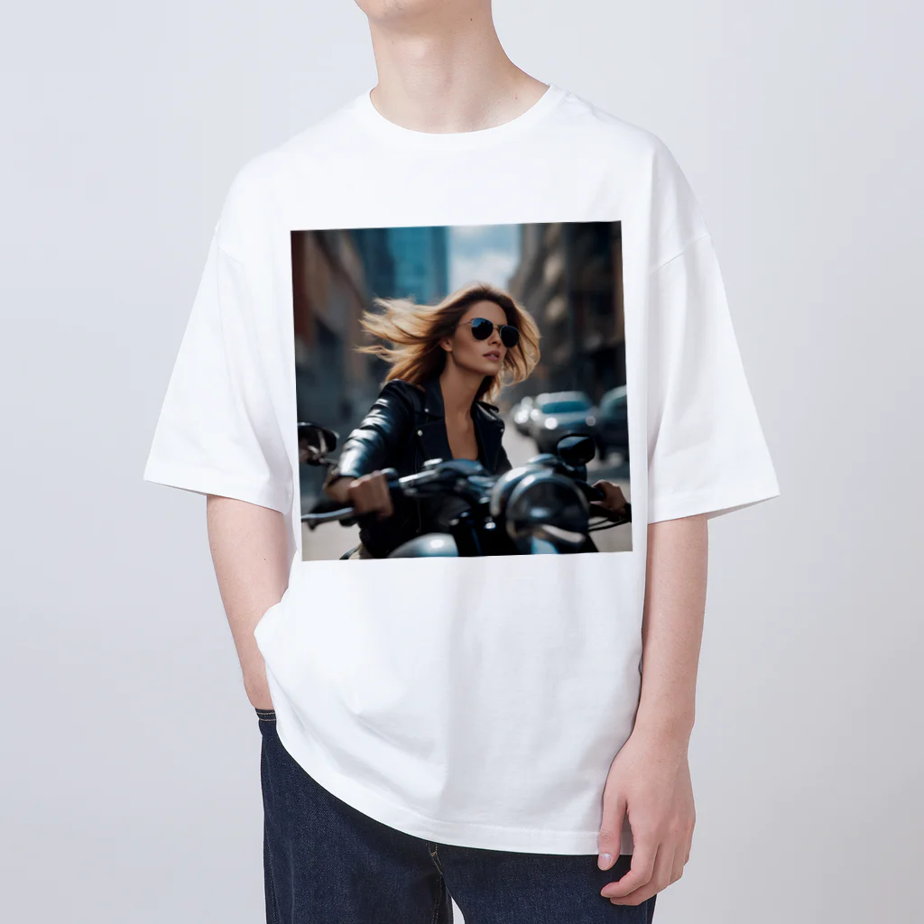 Enigma_WhispererのBike Woman2 Oversized T-Shirt