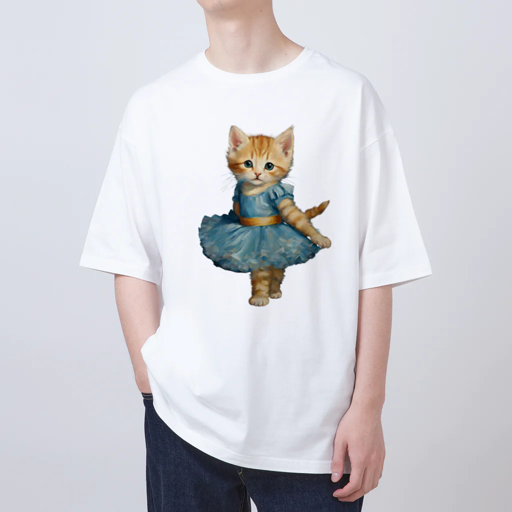 ハッピー・ディライト・ストアのバレリーナの子猫 Oversized T-Shirt