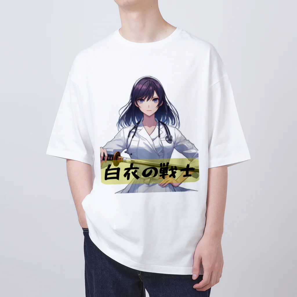 isshi1002の白衣の戦士シリーズ オーバーサイズTシャツ